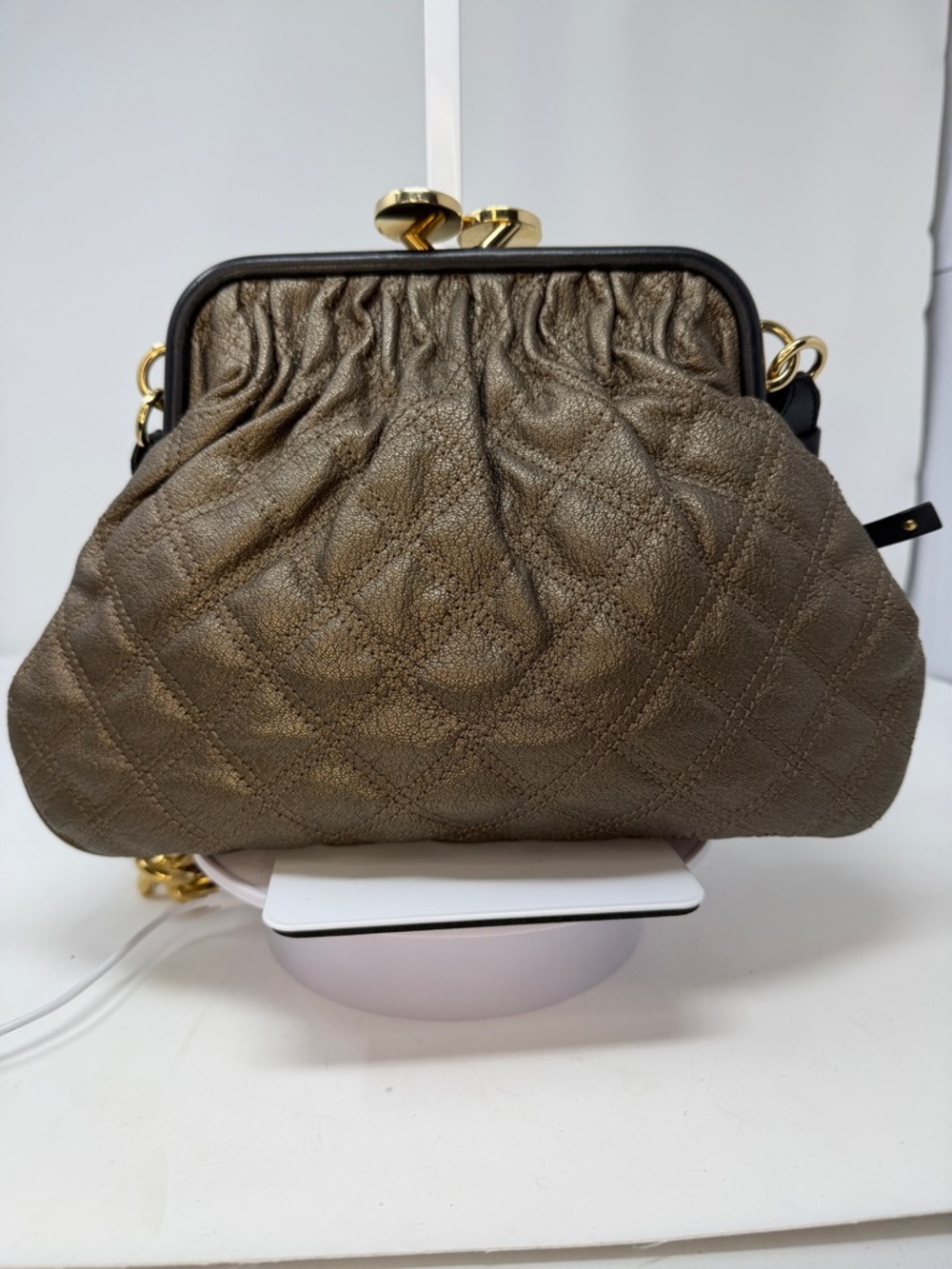 Marc Jacobs Vintage 2010 Archive Metallic Bronze Little Stam Bag - Picture 10 of 17